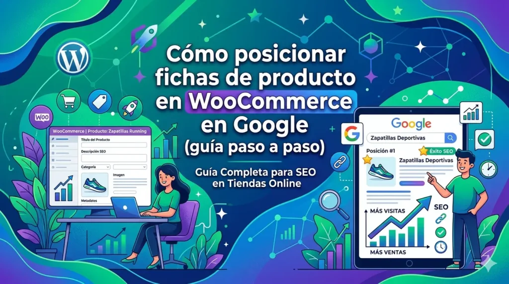 Guía paso a paso sobre estrategias de SEO para posicionar fichas de producto de WooCommerce en los resultados de búsqueda de Google.